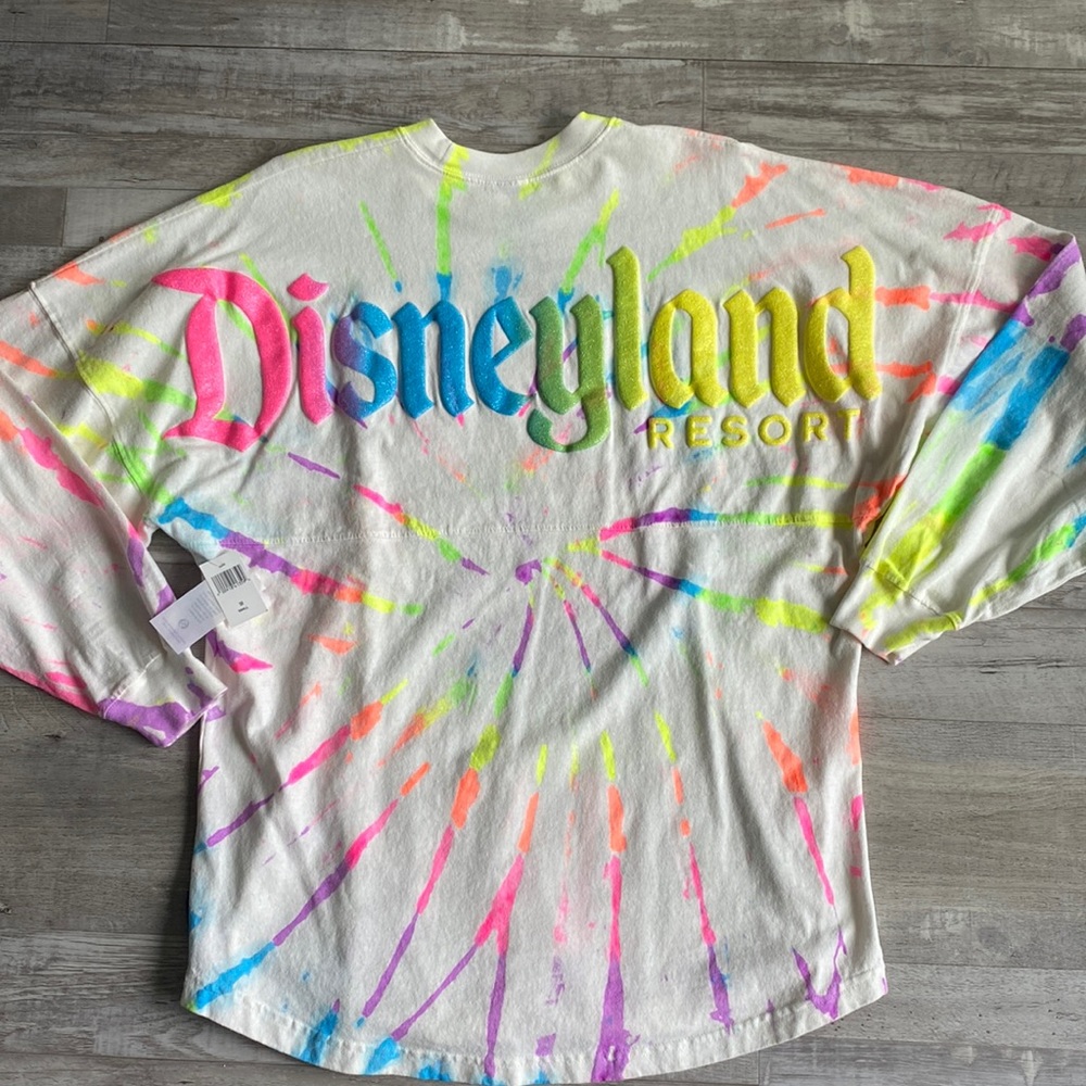 NWT - Rainbow Tie Dye Disneyland Spirit Jersey